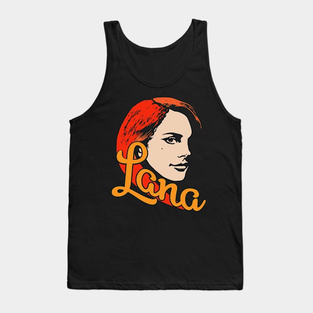 Lana Del Rey Tank Top by Sofiia Golovina